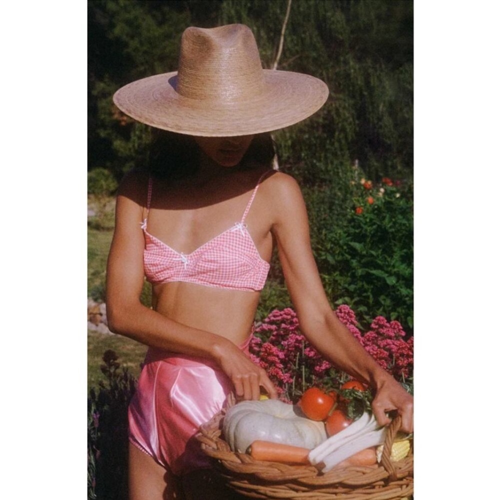 Lack Of Color Palma Wide Fedora Hat Tan NWT